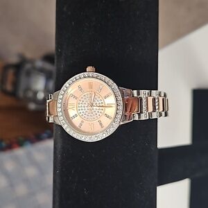 Rose Gold & Silver Watch